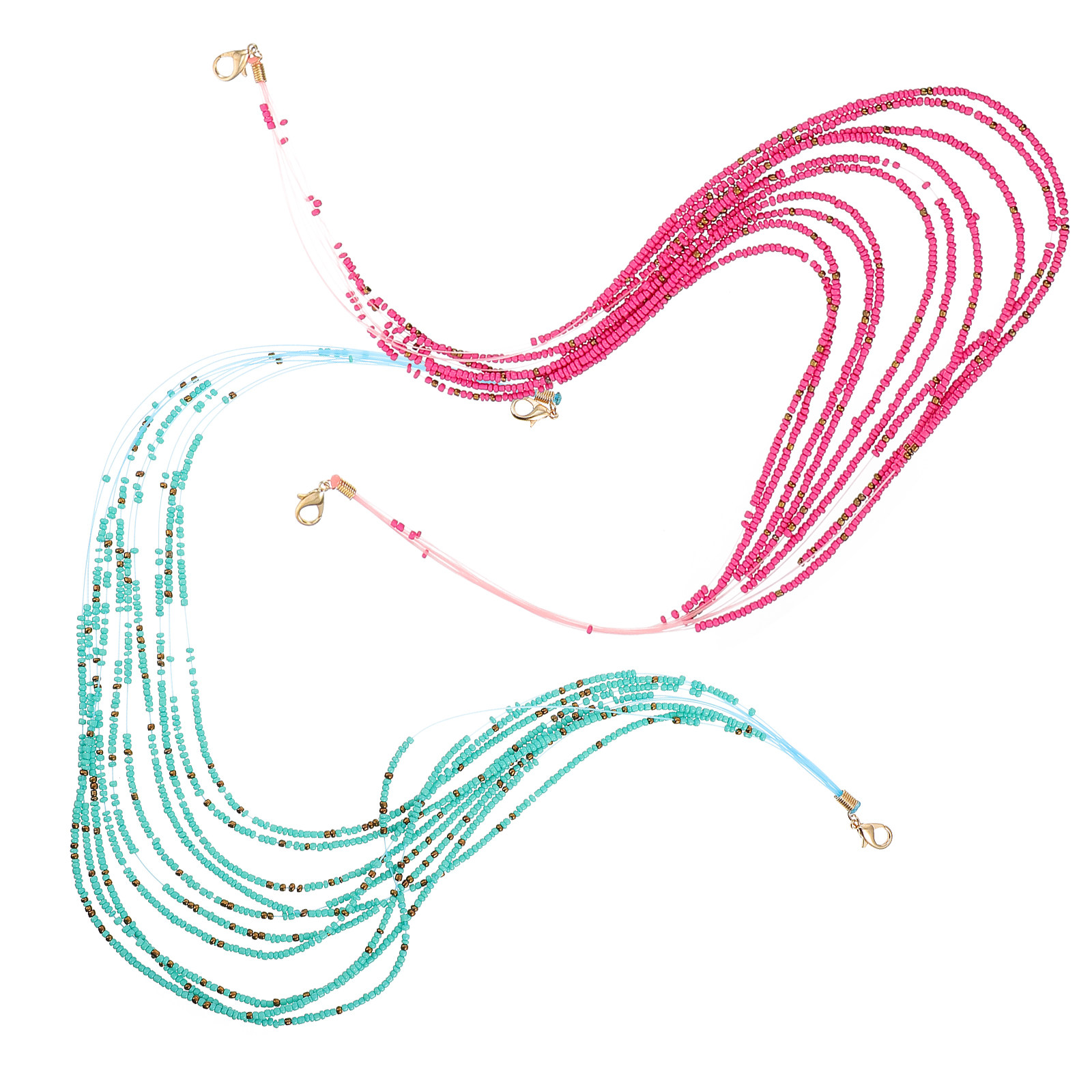 2 pièces, porte-masque perlé c - Mask Chain Holder avis et prix